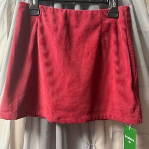 HALARA Red Mini Pencil Skirt Casual